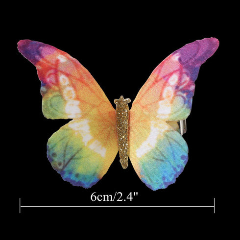 inSowni 20 Pack Multi Colors Butterfly Hair Clips Barrettes for Women Girls Kids Bridal Wedding Accessories