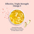 Triple Strength Omega 3 Fish Oil - Nutritional Support for Eyes, Body & Mind | Pure Omega 3 Supplements | 60 Softgels