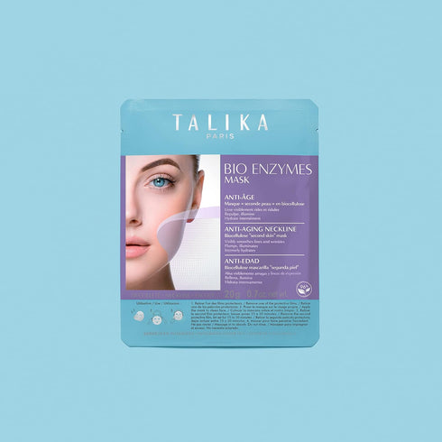 Talika Bio Enzymes Anti-Ageing Mask, Smoothing Face Mask, Biocellulose Moisturising, 12g