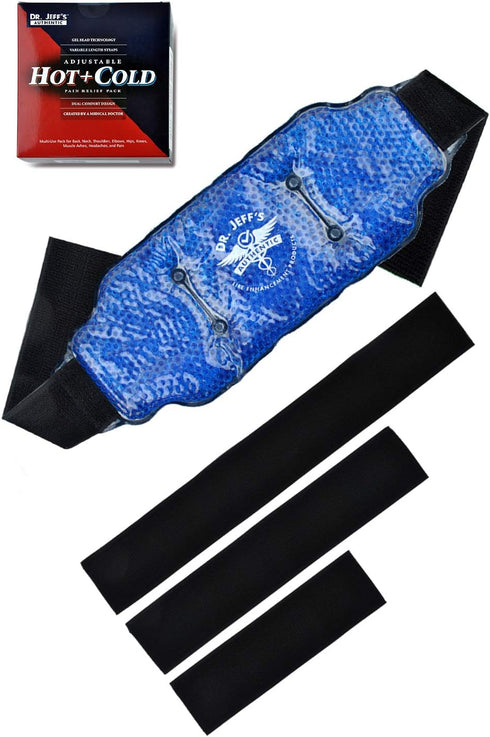 Pack Pack Pack Medical Grade Pain Relief Flexible Ice for Injuries | Dual Sided Soft Plush Hot + Flexible Gel Beads