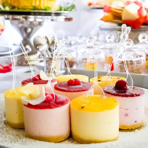 500 Pcs Clear Mini Spoons for Desserts, Small Plastic Tasting Spoon, Tiny Disposable Spoons for Sample, 3.7 x 0.8 Inch