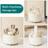 Makeup Brush Holder Organizer, 360° Rotating Makeup Brush Cup, 5 Slot for Cosmetics, Nail Polish, Bathroom Vanity