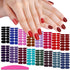 SILPECWEE 224 Pieces Nail Polish Stickers - Full Nail Wraps Solid Color Self Adhesive Gel Nail Strips