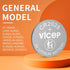 ViCep 5-Pack CR2025 2025 3V Battery CR Lithium Batteries Compatible with Car Key Fob, Watches, Remote Control, Alarm
