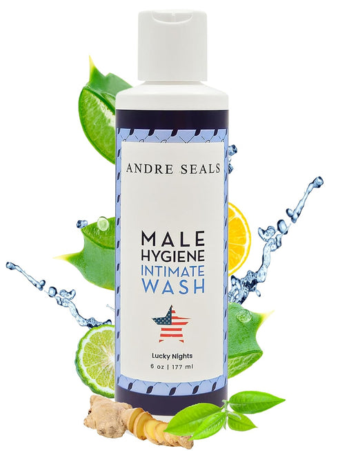 Intimate Wash for Men, Lucky Nights Scent – Refreshing Genital Care & Odor Control, Men's Hygiene