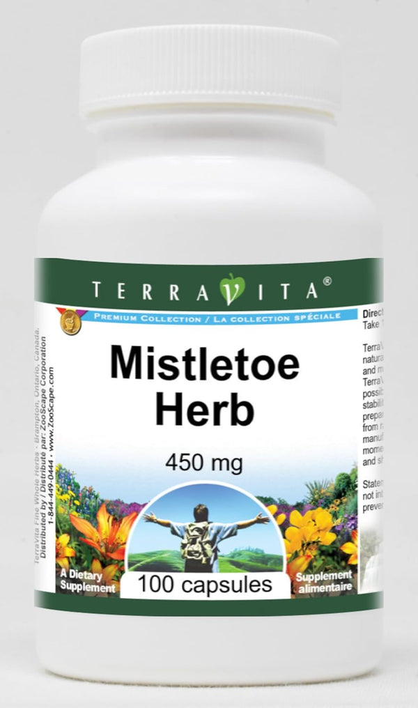 Terravita Mistletoe Herb - 450 mg (100 Capsules, ZIN: 511638) - 3 Pack