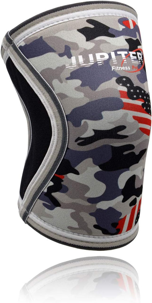 Elbow Sleeves (1 Pair) for Support & Compression, Weightlifting, Powerlifting, Tennis, Basketball, 5mm Neoprene (Large,