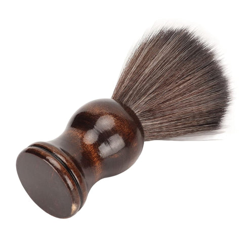 Portable Men Shave Brush, Soft Nylon Shaving Brush with Wood Handle for Shaving