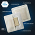 MED PRIDE Sterile Waterproof Silicone Foam Dressing with Adhesive Border, Absorbent Bandage (4x4 Inch, Pack of 10)