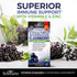 Immune Immune 60 Count Elderberry Capsules with Zinc and Vitamin C for Adults - Support Vitamins for Women and Men