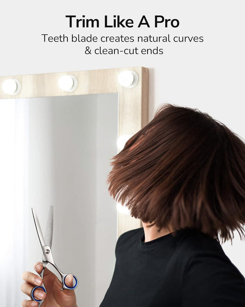 ULG Professional Hair Thinning Scissors Barber’s Texturizing Shears, 6.5 inch Japanese Stainless Steel