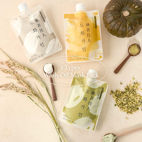 Rice Korean Face Mask, Wash Off Skin Care, Hydrating & Soothing, 3.38 fl. Oz, Domestically Harvested Ingredients