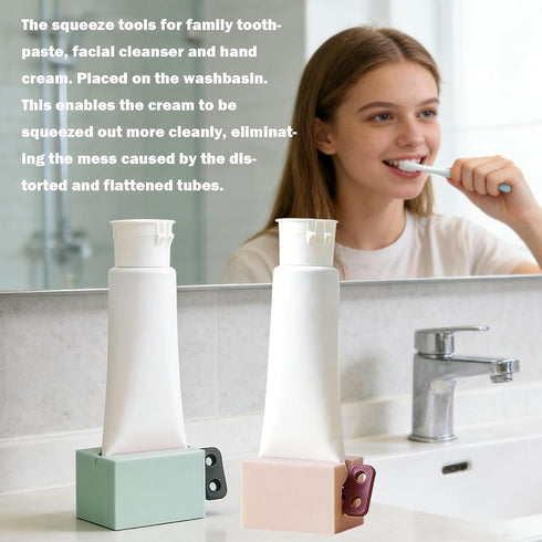 QUWXNXO 3 Pcs Toothpaste Squeezer,Tube Squeezer with Frosted Handles,Toothpaste Roller Squeezer Tool,Toothpaste Tube