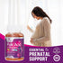 Prenatal Gummy Vitamins for Women with Folic Acid, Vitamin A, C, D3, B12 & B6, 60 Gummies