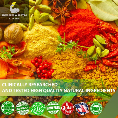 Research Labs 2 Fer 1 Ad Organic Irish Sea Moss Capsules, 240 Total Pills, Raw Wildcrafted Seamoss with Bladderwrack &