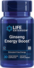 Life Extension Ginseng Energy Boost, Fermented Ginseng Extract, Supports Healthy Stress Response, 30 Capsules
