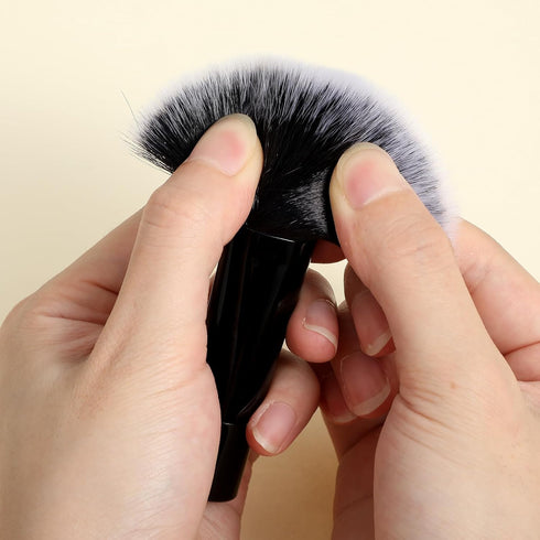 10 Pcs Mini Travel Makeup Brush Set, Portable Small Eyeshadow, Lipstick, Foundation Brushes