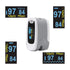 CONTEC CMS50NA Pulse Oximeter, Fingertip Blood Oxygen Saturation Monitor with SpO2 and PR Value Waveform, Grey