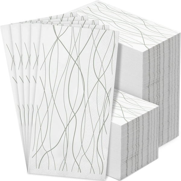 Guest Bathroom Paper Hand Towels - Disposable Decorative Napkins for Kitchen Parties Wedding (200 Count)