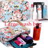 Large Makeup Bag Toiletry Bag for Women, Cosmetic Bag for Traveling (Peony Flower)