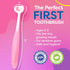 Extra Soft Toddler Toothbrush with 10,000 Bristles, High Efficient 3 Sides Baby Toothbrush, 3 Pack