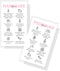 Manicure and Pedicure Aftercare Client Instruction Cards, Nail Salon 50 pk, Minimalist Pink for Nail Techs
