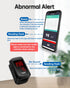HOLFENRY Fingertip Pulse Oximeter - Bluetooth Oximeter for SpO2/Heart Rate/PI with Auto Graph Display/Alarm