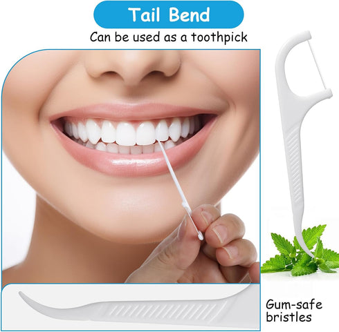 Kifmurase 2000PCS Pack, Dental Floss Picks, Adults Toothpicks Floss for Teeth Cleaning and Oral Care, Family Travel