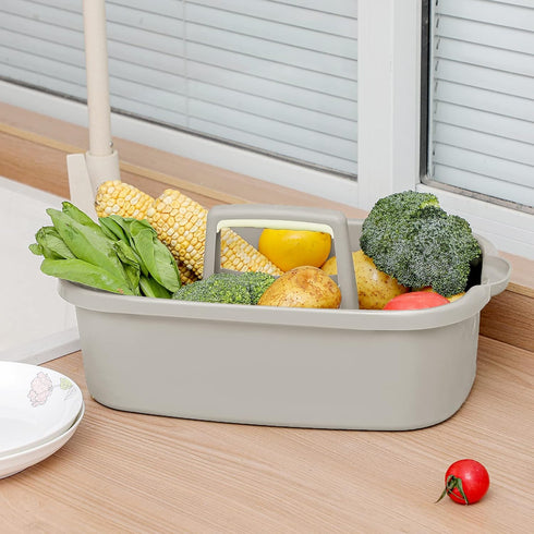 JiatuA Large Cleaning Supplies Caddy: Portable Shower Basket Organizer with Handle for Bathroom, Kitchen, and More