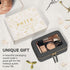 Waterproof Clear Makeup Bag Cosmetic Organizer Case with Golden Zipper for Travel Toiletries (Black)
