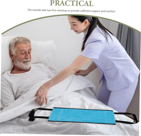 SHERCHPRY Elderly Lifting Strap for Patients Reusable Moving Aid Padded Handles Transfer Belt for Seniors Adjustable