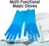 Ultimate Silicone Magic Gloves for Dishwashing, Kitchen, Pet, and Car - Heat & Cold Resistant, Reusable