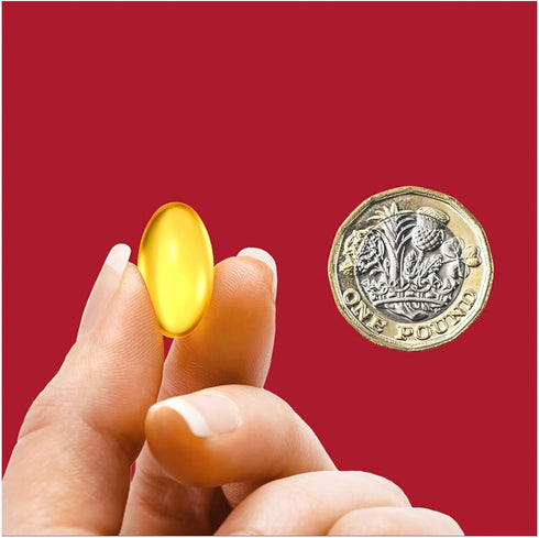 Seven Seas Cod Liver Oil High Strength, Omega 3 Plus Vitamins D & E, 120 Capsules
