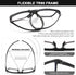 AQWANO 2 Pack Flexible TR90 Reading Glasses for Women Men, Ultra-light Sports Style Readers, Blue Light Block