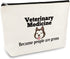 Veterinarian Appreciation Gifts | Vet Tech Cosmetic Bag with Funny Sarcasm for Veterinary Medicine