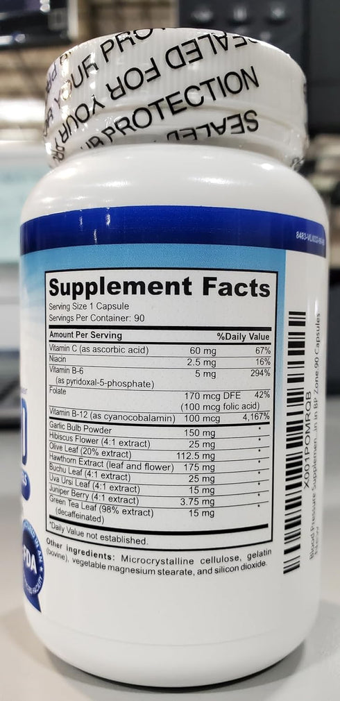 NutraPro Blood Pressure Supplements, Healthy Heart, Cholesterol Level Support, 90 Capsules with Hawthorn