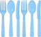 Party Dimensions Light Blue 48 Count Cutlery Combo for 16 Servings
