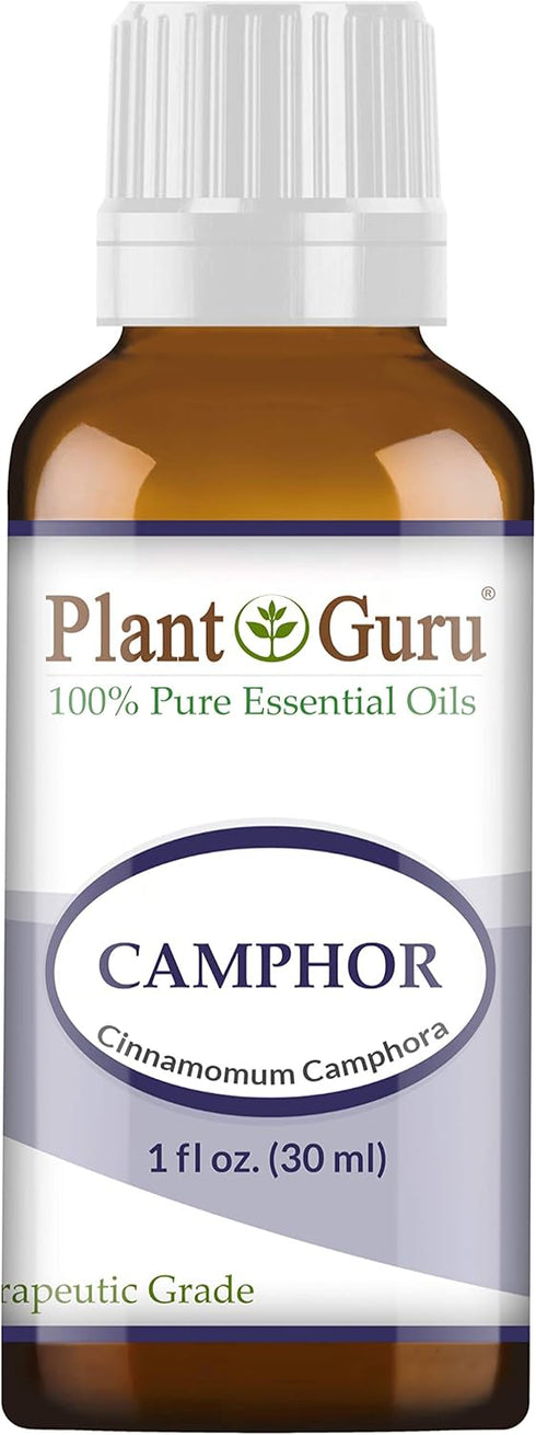 Camphor Essential Oil 1 oz / 30 ml, 100% Pure Undiluted Therapeutic Grade for Skin, Body, Hair Growth