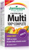 Jamieson 100% Complete Chewable Multivitamin for Adults, Citrus Twist, 60 Chewable Tablets