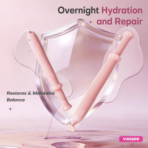 Villsure Hyaluronic Acid Vaginal Moisturizer for Women pH Balance Support Vaginal Care Gel Helps Relieve Dryness