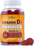 NEW AGE Vitamin D3 5000 IU 125mcg Gummies - Strong Bone Health, Immune Support - Non-GMO, Gluten-Free, Dairy-Free, 60