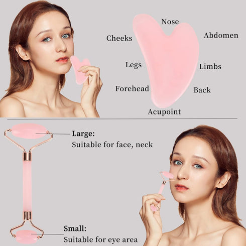 Facial Skincare Ice Roller Mold, Ice Roller for Face and Eye, Beauty Cube for Skin Brightening, Pink Set