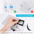 Belifu 4 Channel TENS EMS Unit, 24 Modes, Rechargeable Electric Pulse Massager for Pain Relief Therapy (Black)