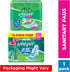 WHISPER Pack 60 Ultra Clean Sanitary Pads for Women, XL Plus, of Napkins