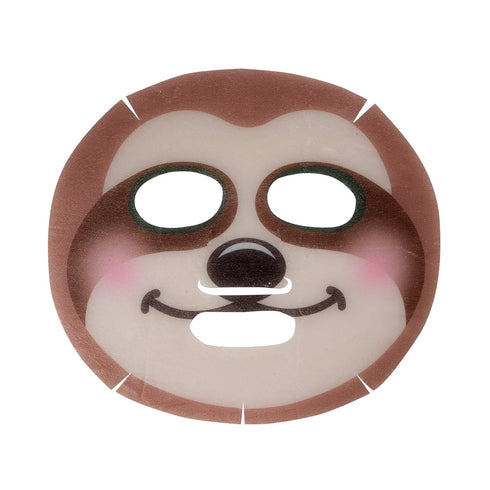 The Creme Shop Animal Sheet Mask, Korean, Hydrating, Collagen, Vitamin C, Anti-Aging - Pack of 3 (Sloth)