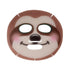 The Creme Shop Animal Sheet Mask, Korean, Hydrating, Collagen, Vitamin C, Anti-Aging - Pack of 3 (Sloth)