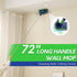 BOOMJOY Wall Cleaner Mop - Foldable Panel, 72" Long Handle, Cleaning Mop Duster for Walls, Ceilings, Baseboards, Floors