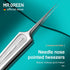 MR.GREEN Ingrown Hair Tweezers - Needle Nose Pointed Tips for Eyebrows, Splinters, Blackhead Removal