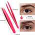 Mudder 12 Pcs Eyebrow Tweezers Set, Stainless Steel Slanted Tip Tweezers in Bulk for Men and Women, Rose Red