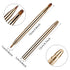 TOODOO 3 Pieces Retractable Lip Brush, Dual-ended Foundation Makeup Brush with Cap Travel Applicators